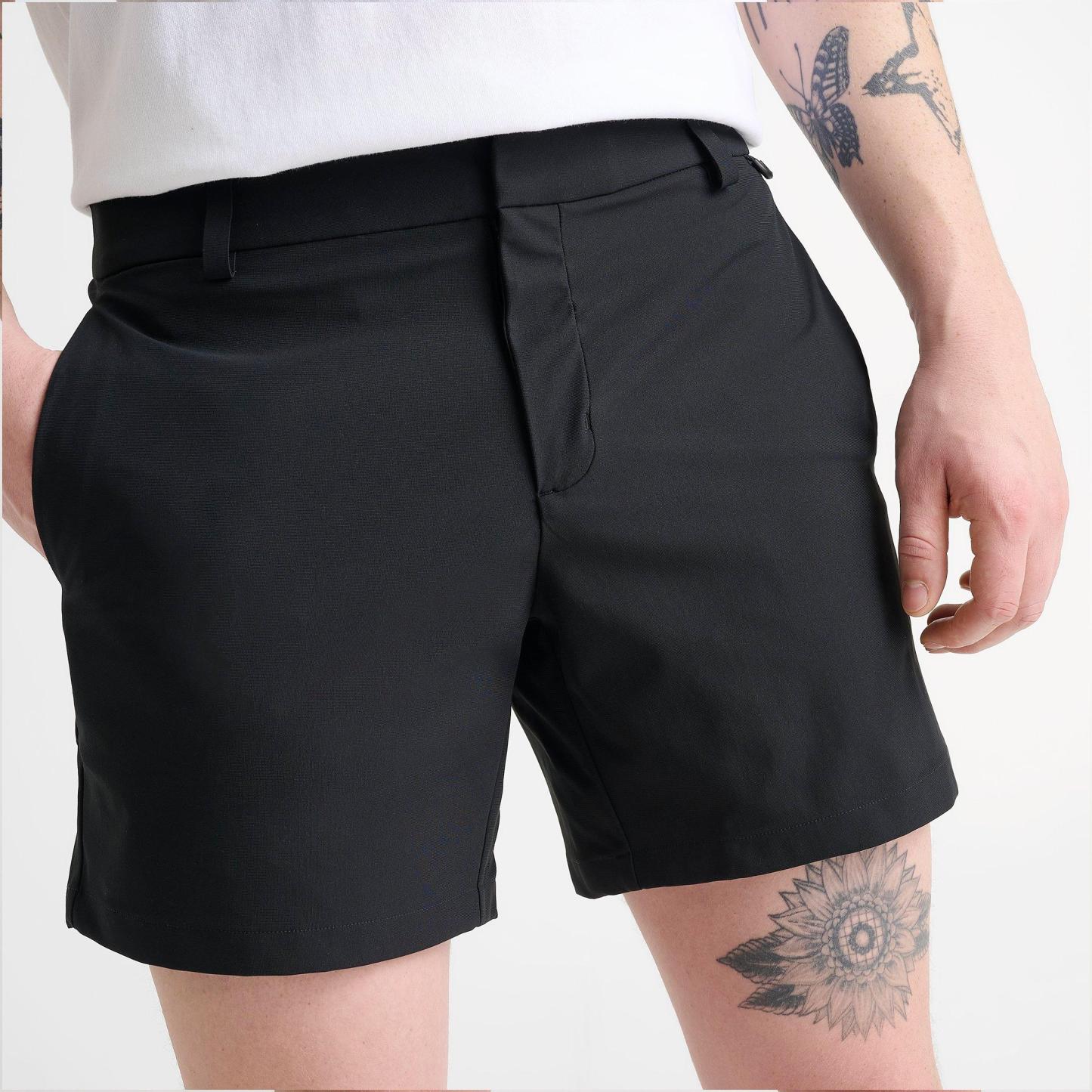 Men's Nithtke 24.7 PerfectStretch Dri-FIT 6" Shorts - Black/Black/Dark Smoke Grey