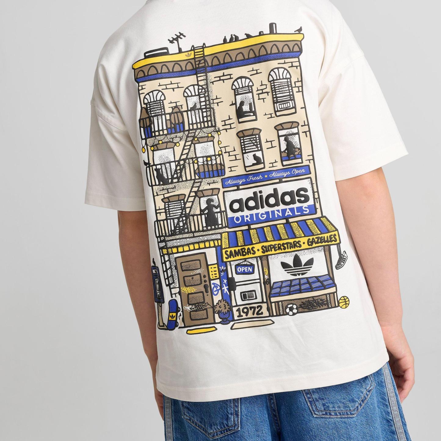 Big Kids' adidas Originals Store Front T-Shirt - White