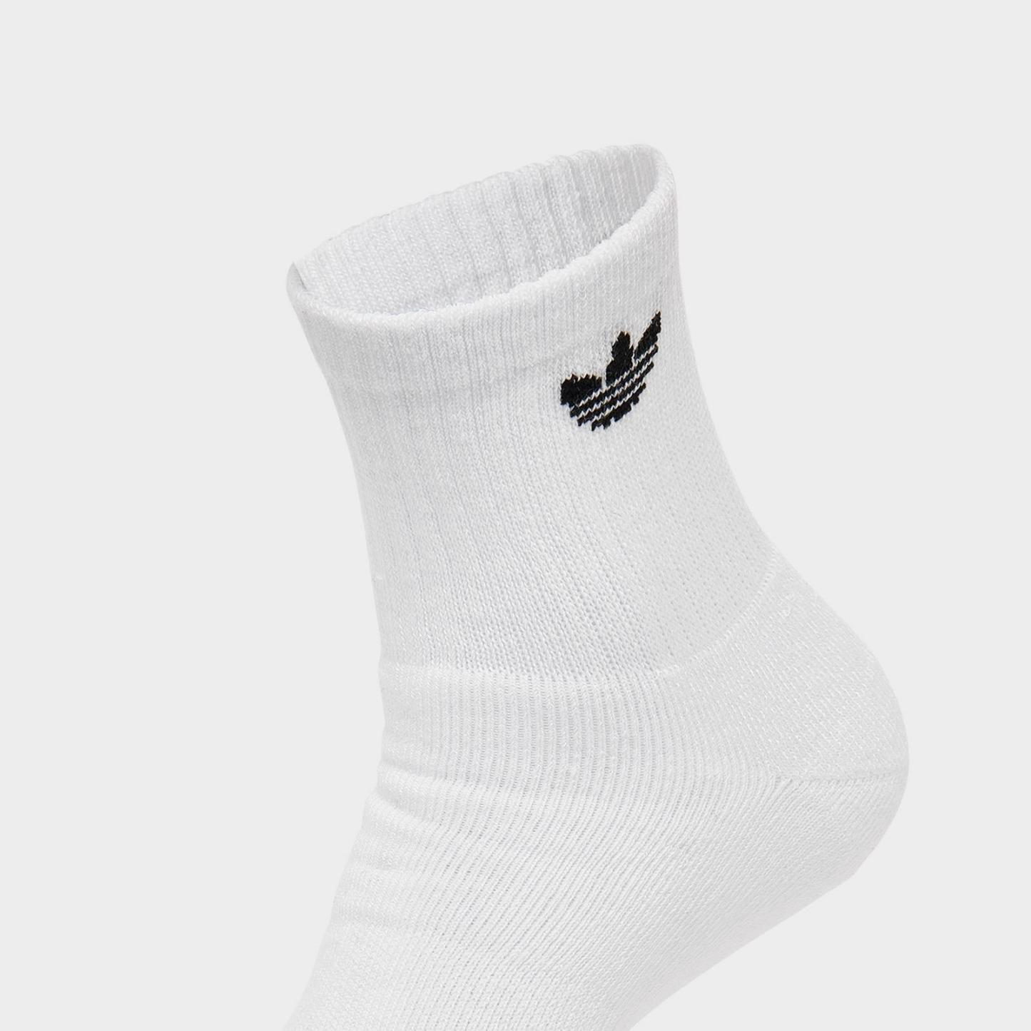 adidas Originals Trefoil Quarter Socks (6 Pack) - White - view 5