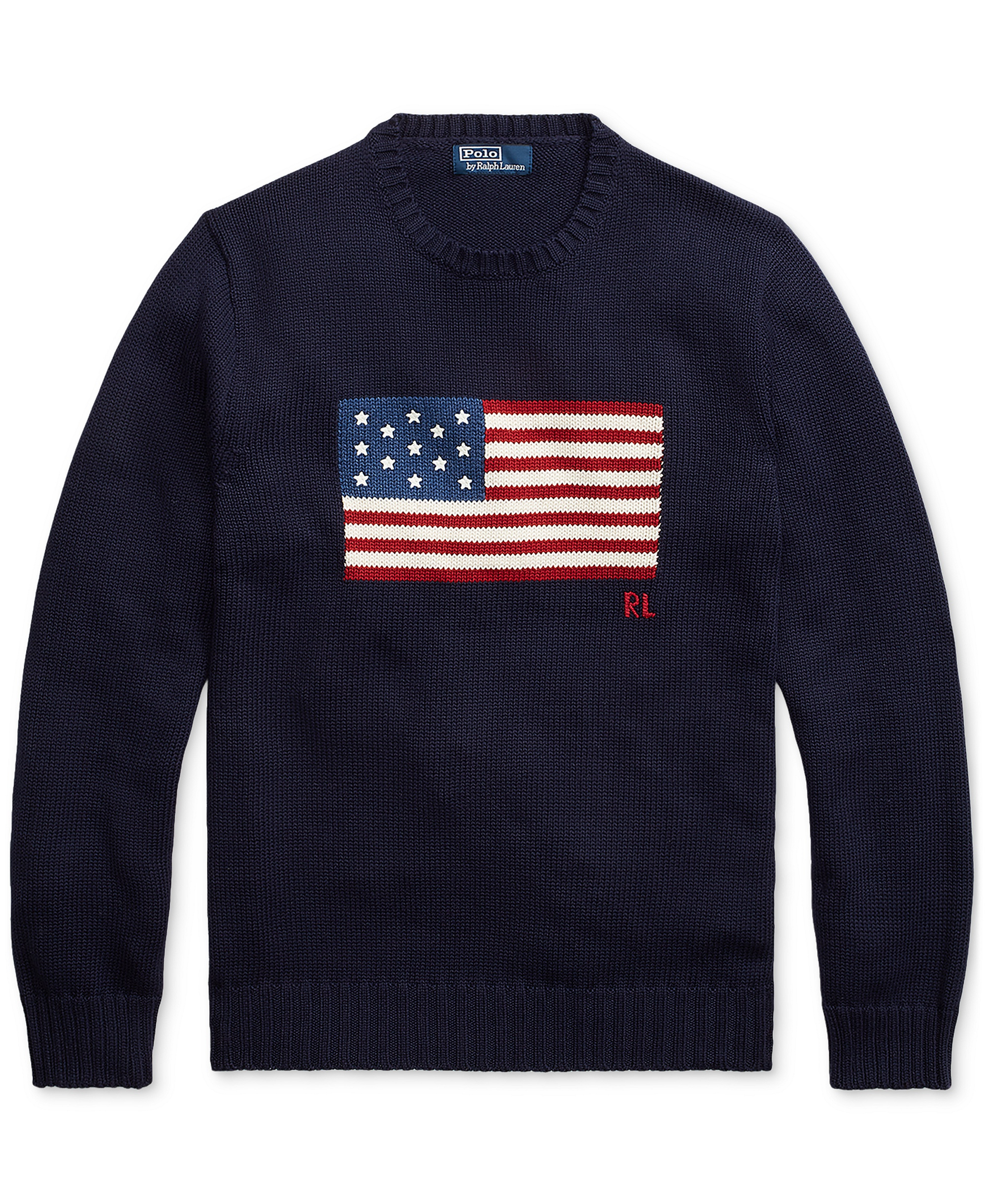 Polo Ralph Lauren Unisex The Iconic Flag Sweater - Blue