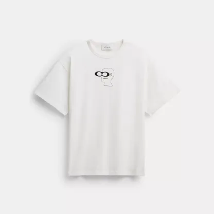 Coach | Brain Dead Head T-Shirt In Organic Cotton - White