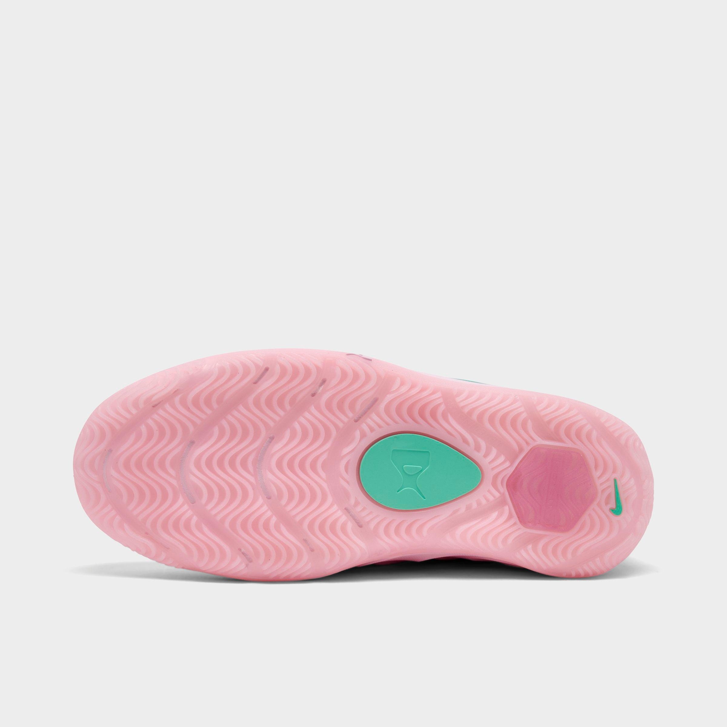 Girls' Big Kids' Nithtke A'Two A'ja Wilson Basketball Shoes - Pink Foam/Light Menta - Bottom view