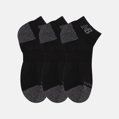 New Balance Active Low Cut Socks 3 Pack, LAS35205BK
