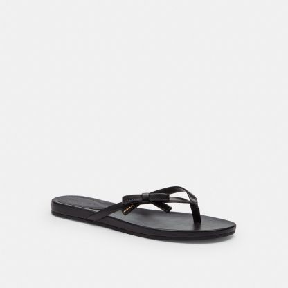 Bow Flip Flop - Black