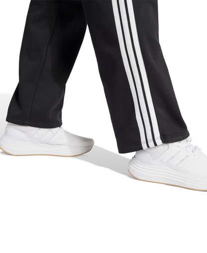 adidas Women's Essentials 3-Stripes Fleece Slim Pants - Black