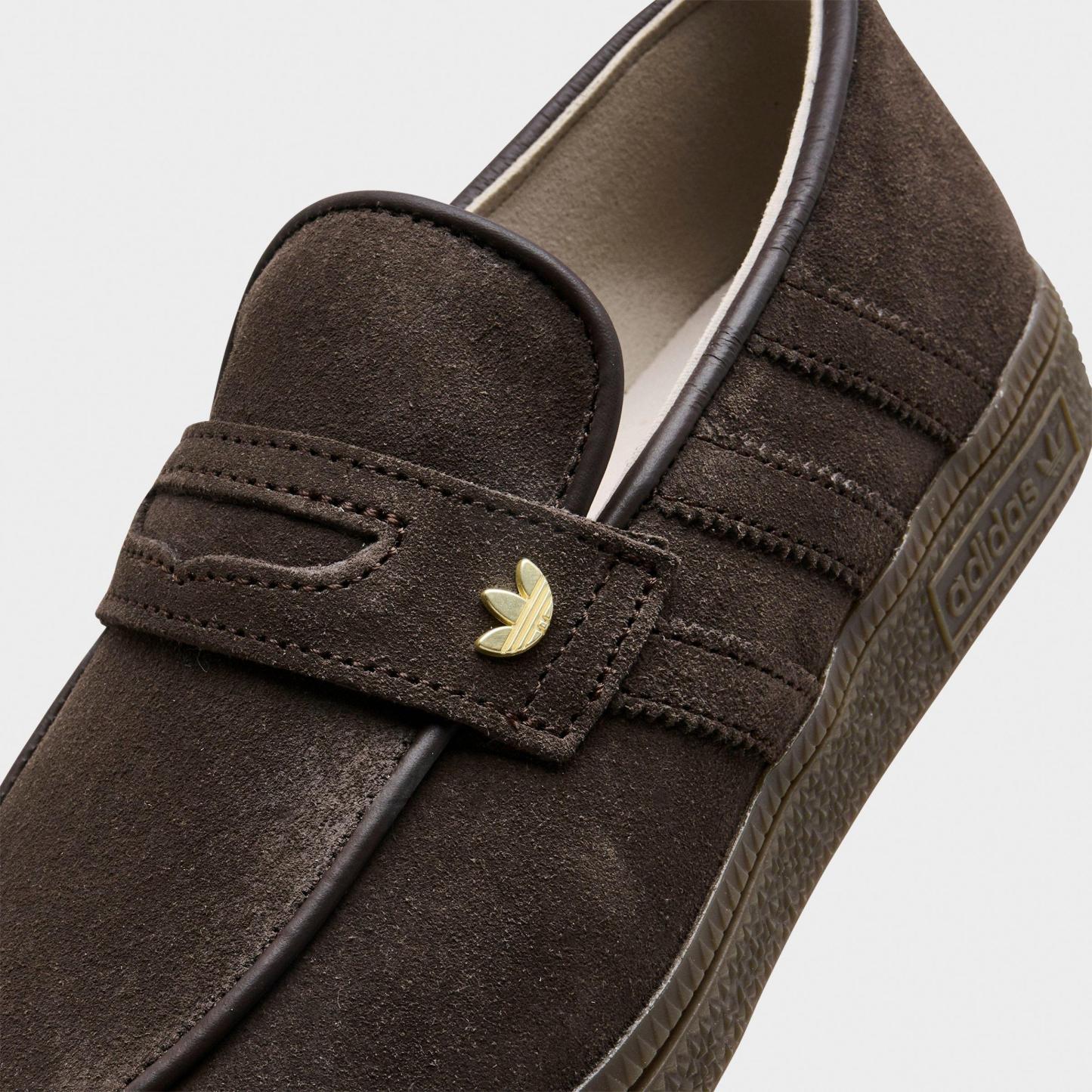 Women's adidas Originals Handball Spezial Loafer Casual Shoes - Part 1 - Aurora Coffee/Aurora Coffee/Gum - Detail shot