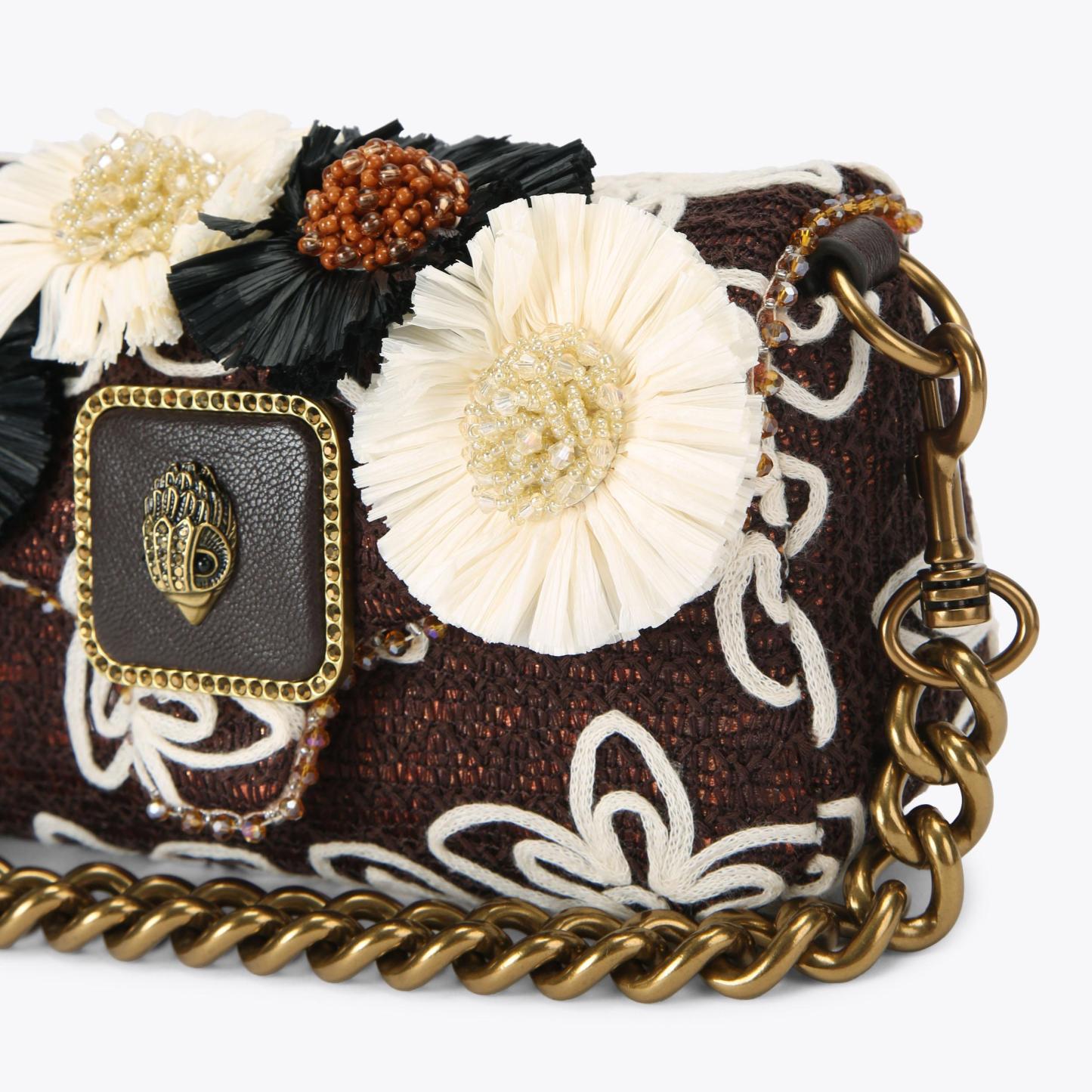 Kurt Geiger London Mini Pimlico Flower Bag - Brown - view 6