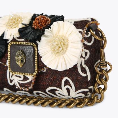 Kurt Geiger London Mini Pimlico Flower Bag - Brown - view 6