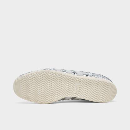 Women's adidas Originals Japan Croc Casual Shoes - Silver Metallic/Silver Metallic/White - Bottom view