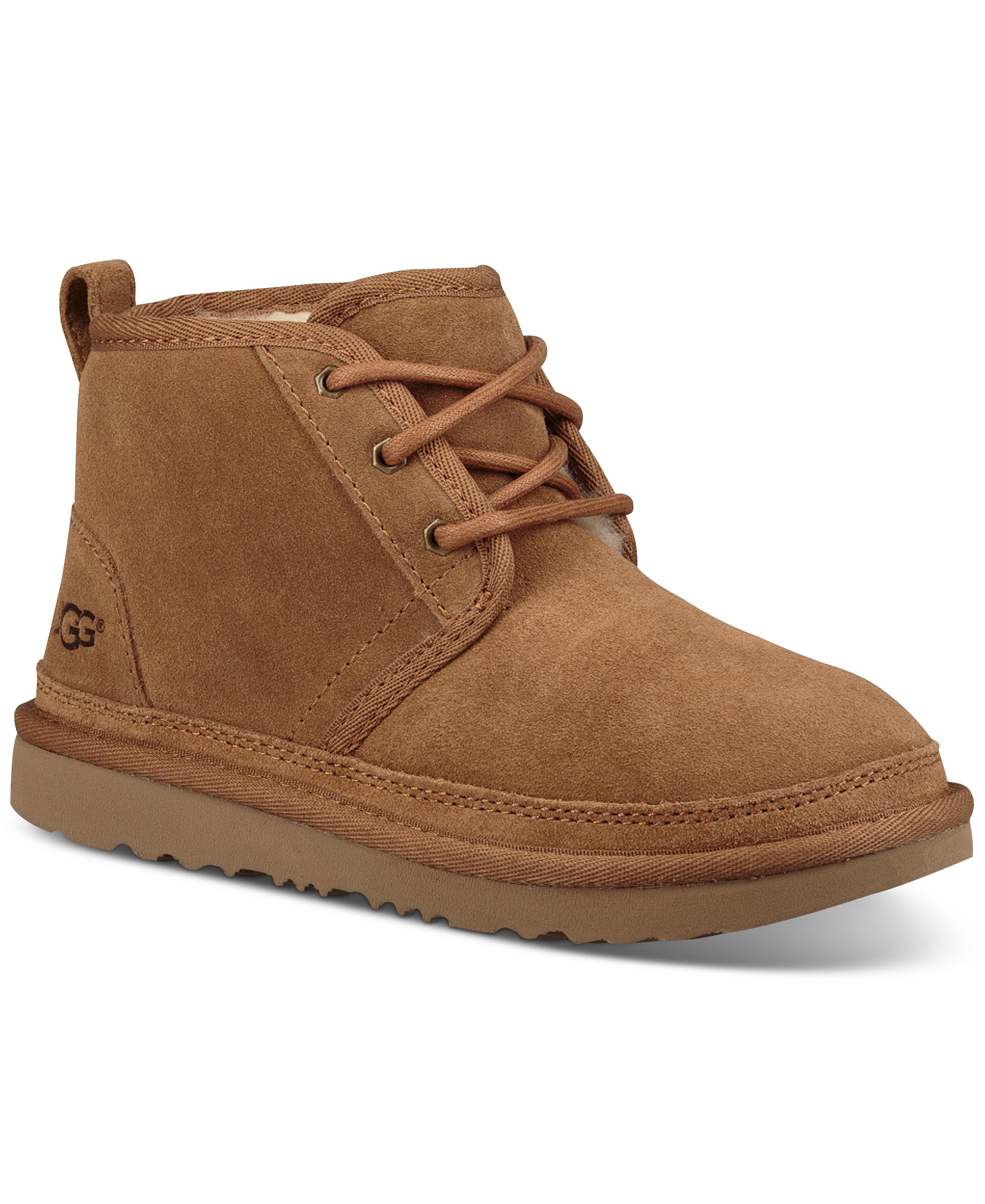UGG® Kids Neumel II Lace-Up Booties - Chestnut