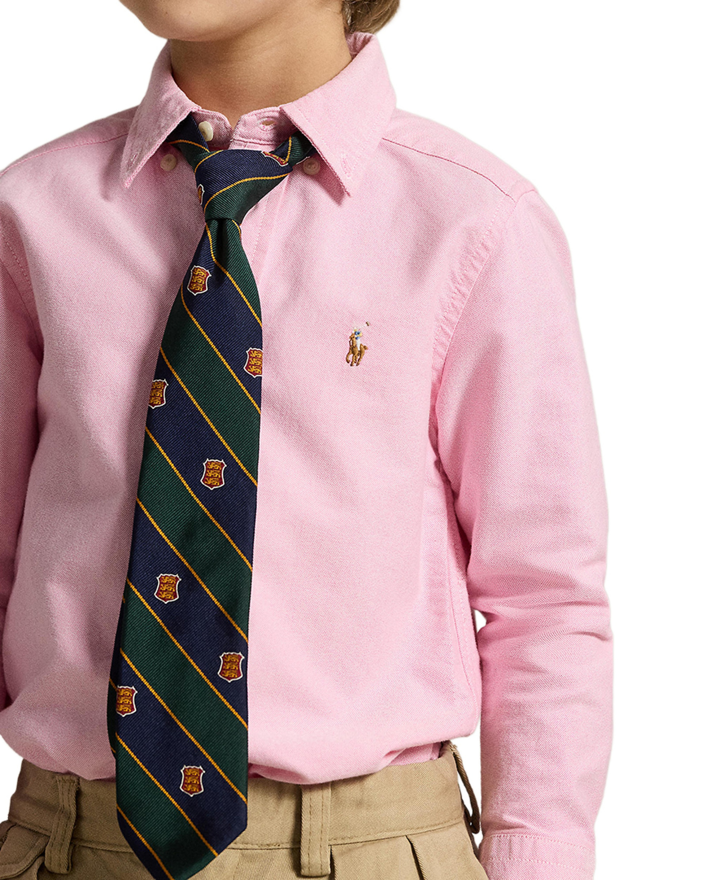 Polo Ralph Lauren Boys' 2T-7 Cotton Oxford Shirt - New Rose