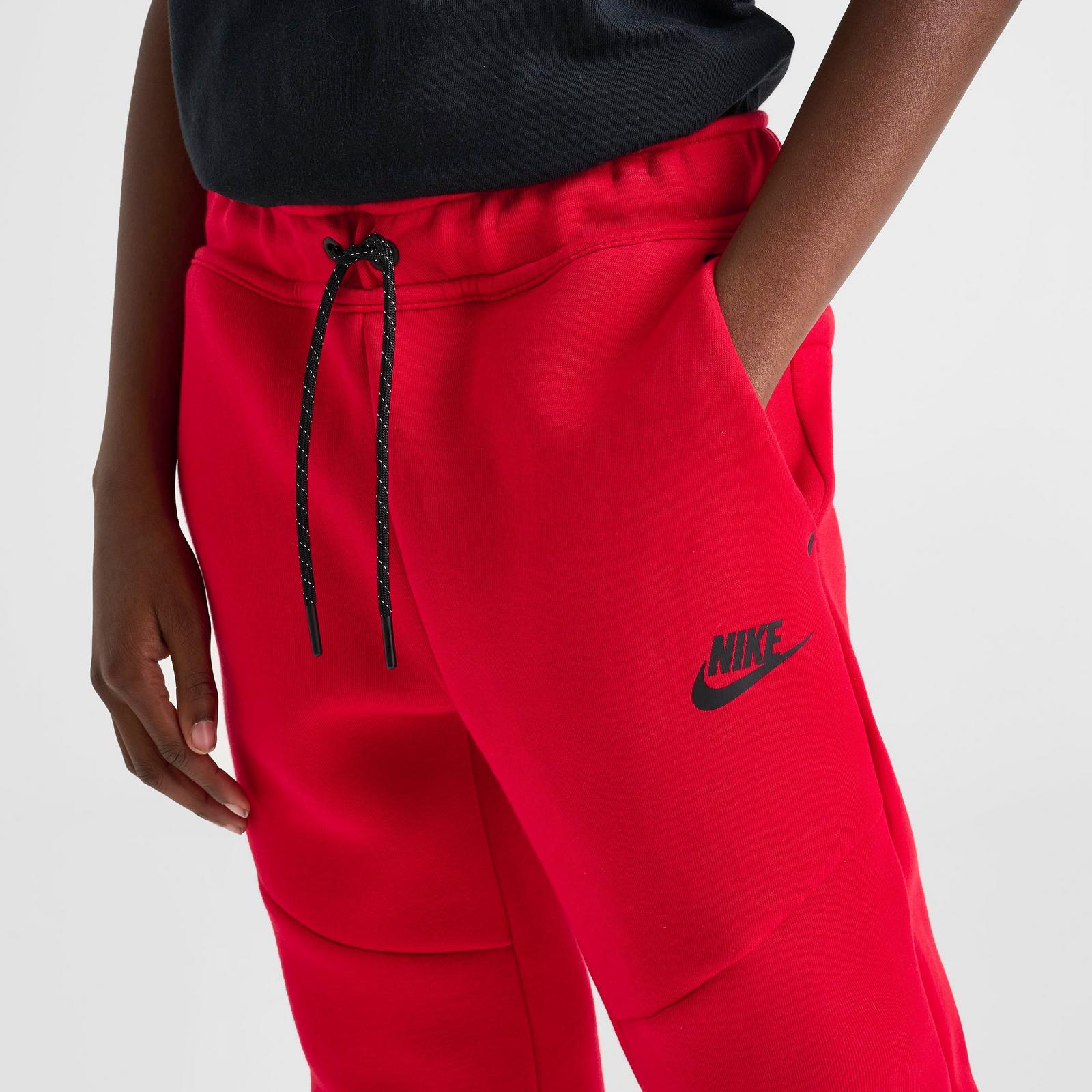 Big Kids' Nike Sportswear Tech Fleece Reflective Jogger Pants - University Red