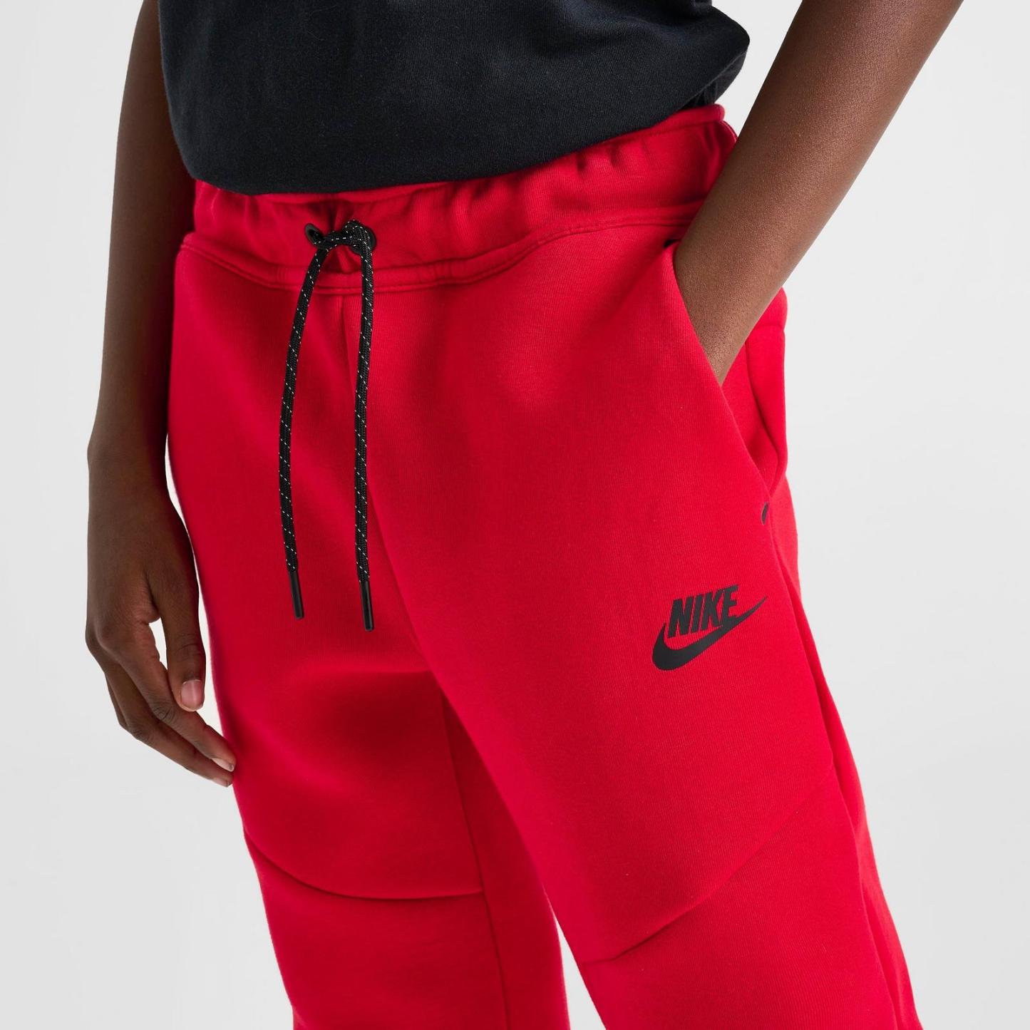 Big Kids' Nike Sportswear Tech Fleece Reflective Jogger Pants - University Red