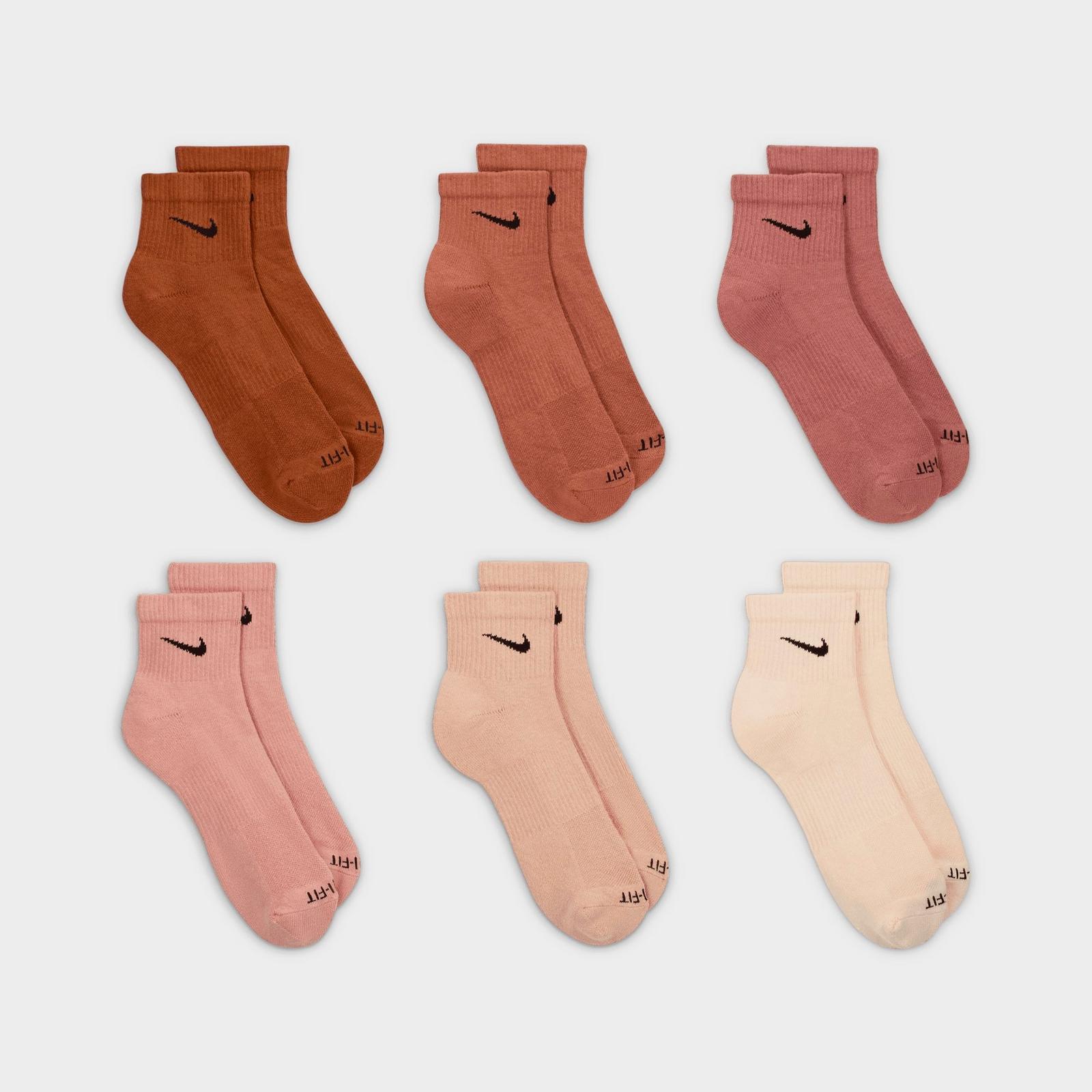 Nike Everyday Plus Cushioned 6-Pack Quarter Training Socks - White/Black (SX6899-904)