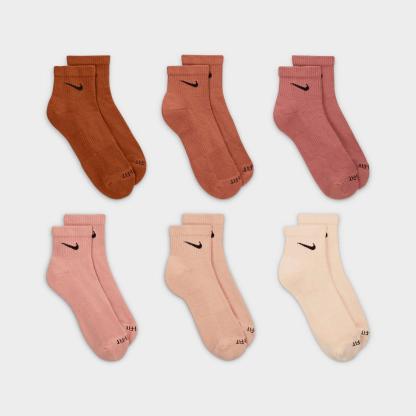 Nike Everyday Plus Cushioned 6-Pack Quarter Training Socks - White/Black (SX6899-904)