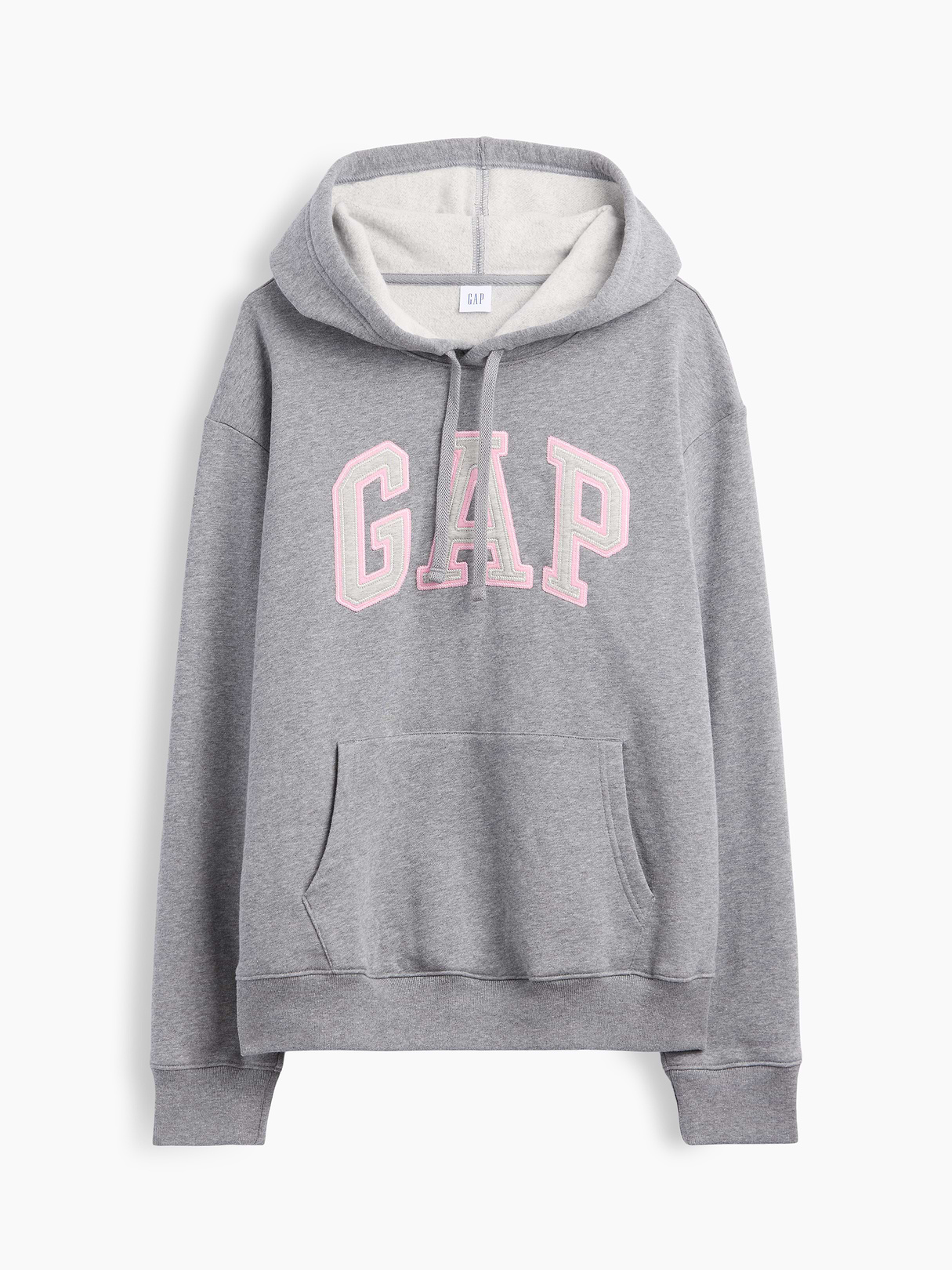 Relaxed Gap Logo Hoodie - Gray heather