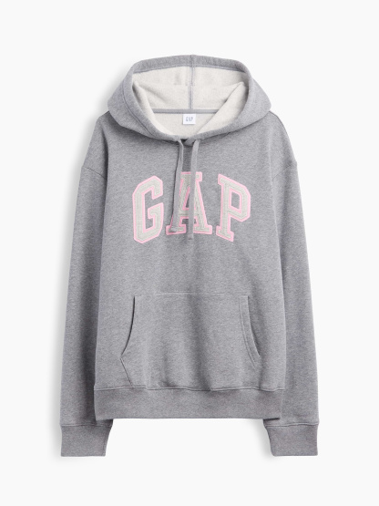 Relaxed Gap Logo Hoodie - Gray heather