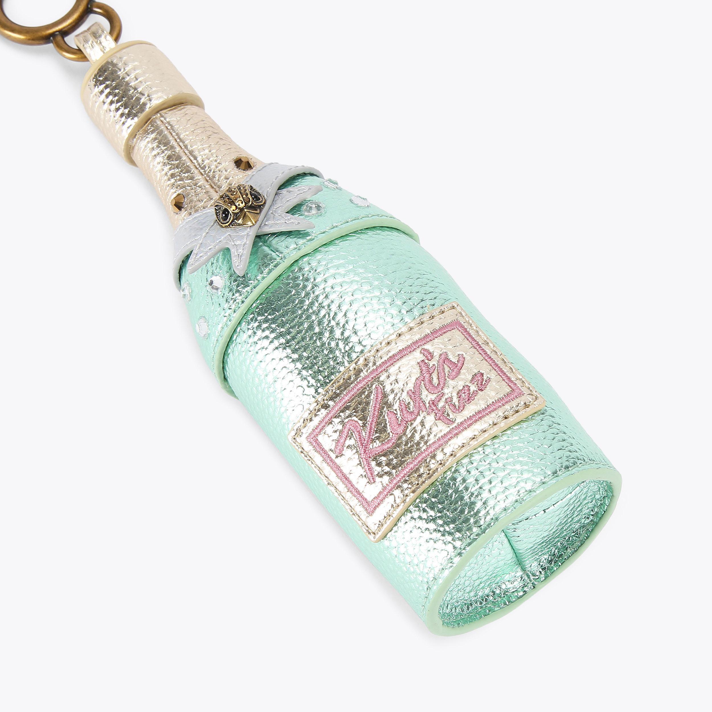 Kurt Geiger London Champagne Bottle Charm - Green - view 3