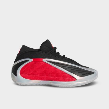 Big Kids' adidas Anthony Edwards 2 Basketball Shoes - Silver Metallic/Pure Ruby/Core Black - view 1