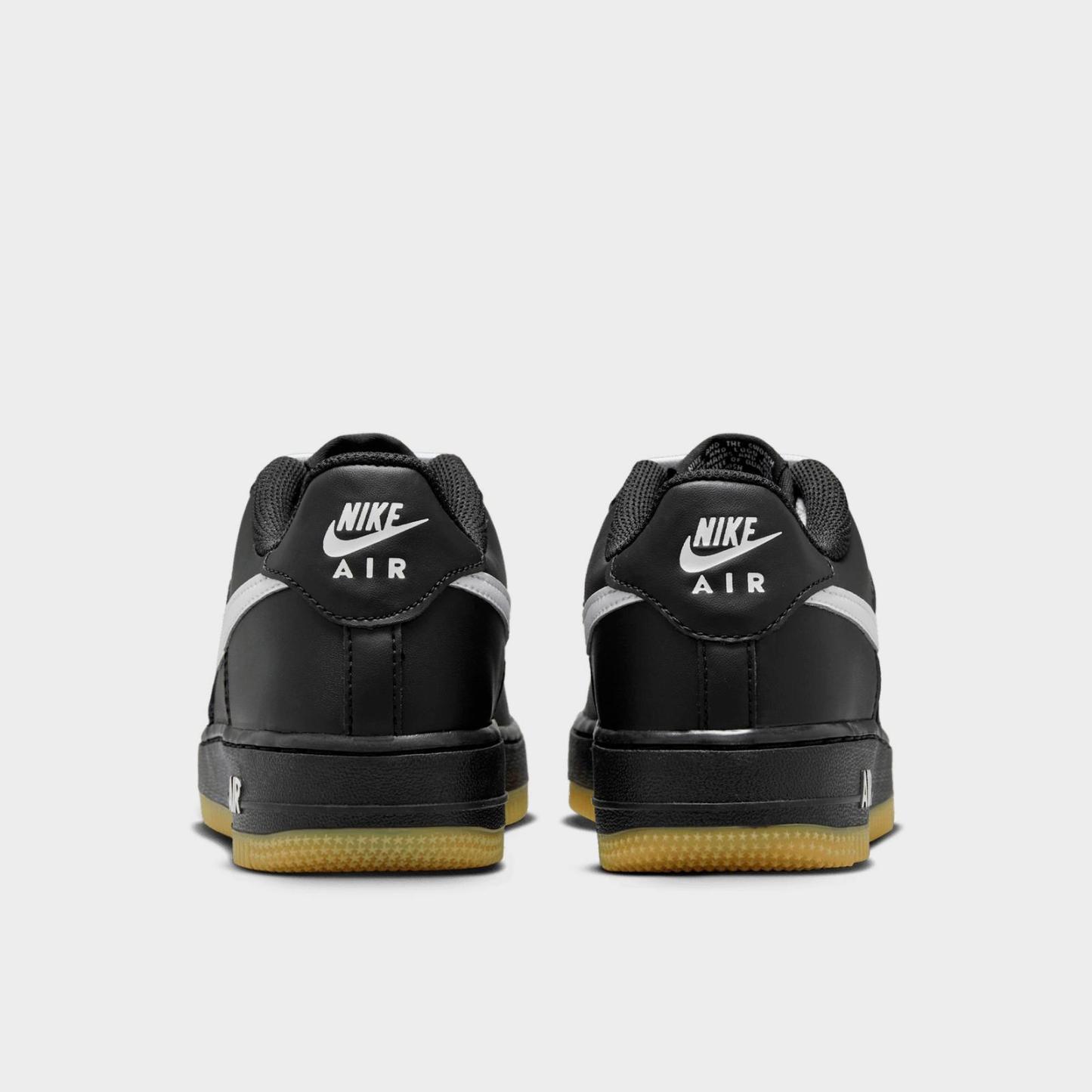 Big Kids' Nike Air Force 1 LV8 Casual Shoes - Black/Gum Light Brown/White