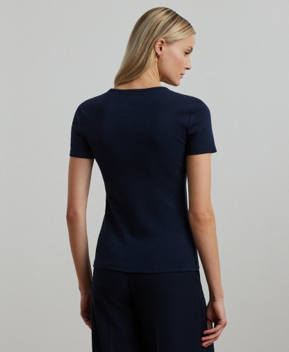 Lauren Ralph Lauren Stretch Knit T-Shirt - Lauren Navy