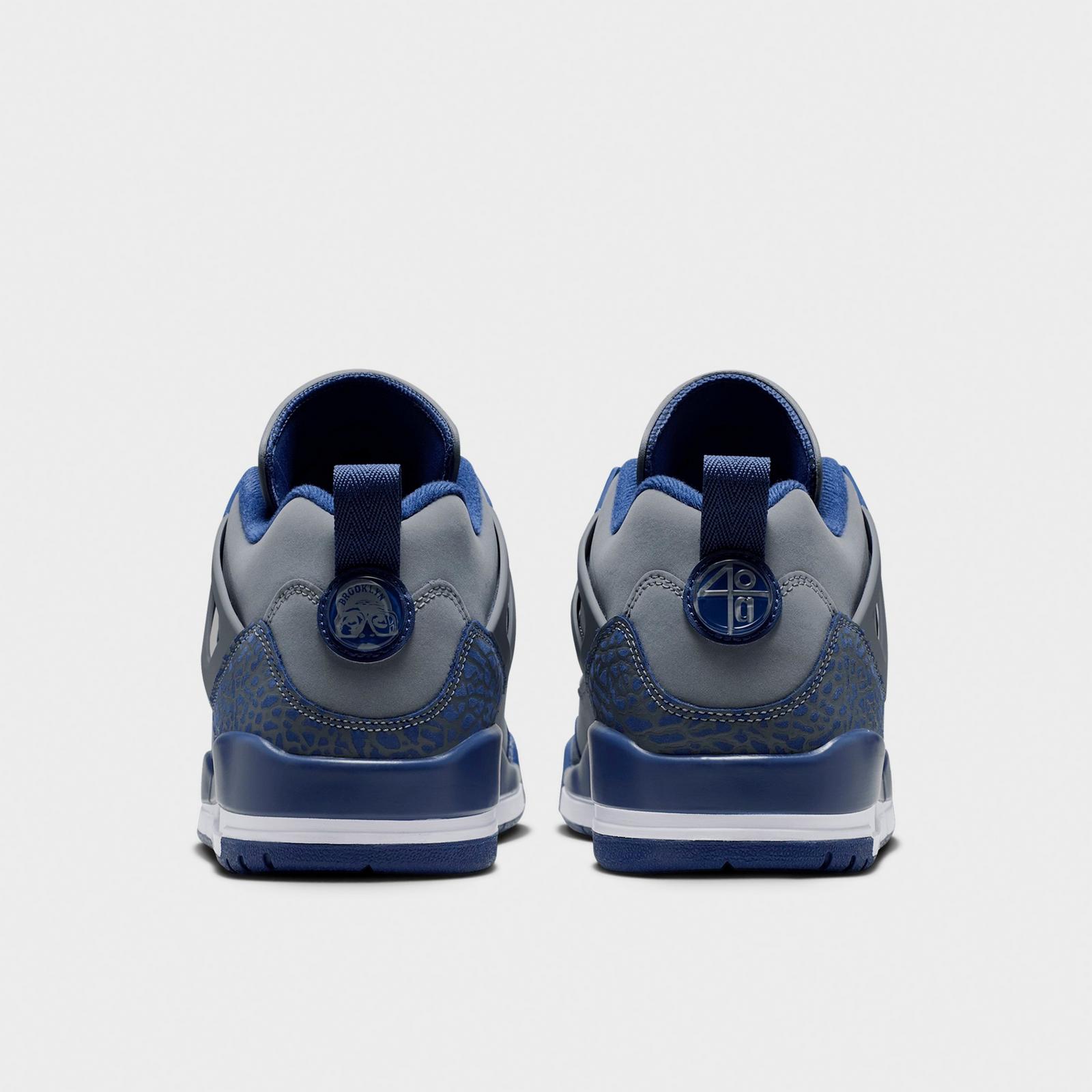 Men's Jordan Spizike Low SE Casual Shoes - Flint/University Blue/White/Navy - Left shoe facing left. Outside of the shoe. - view 4