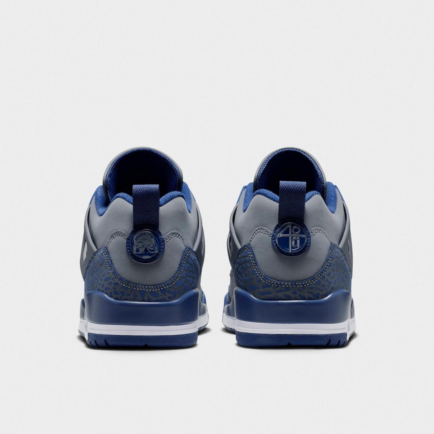 Men's Jordan Spizike Low SE Casual Shoes - Flint/University Blue/White/Navy - Left shoe facing left. Outside of the shoe. - view 4