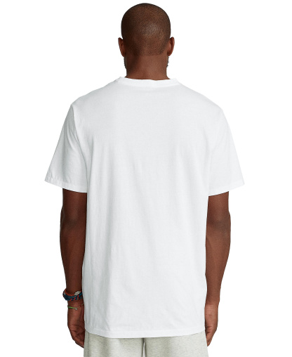 Polo Ralph Lauren Men's Big & Tall V-Neck T-Shirt - White
