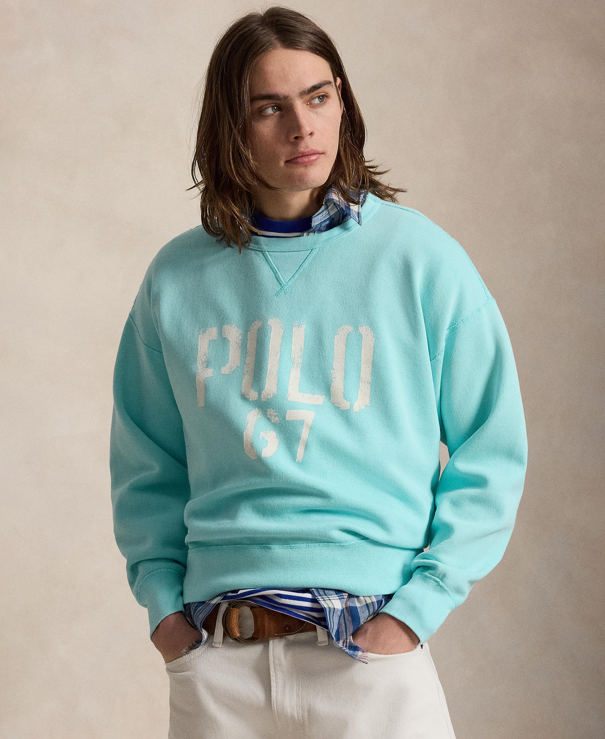 Polo Ralph Lauren Men's Crewneck Sweatshirt - Soft Aqua
