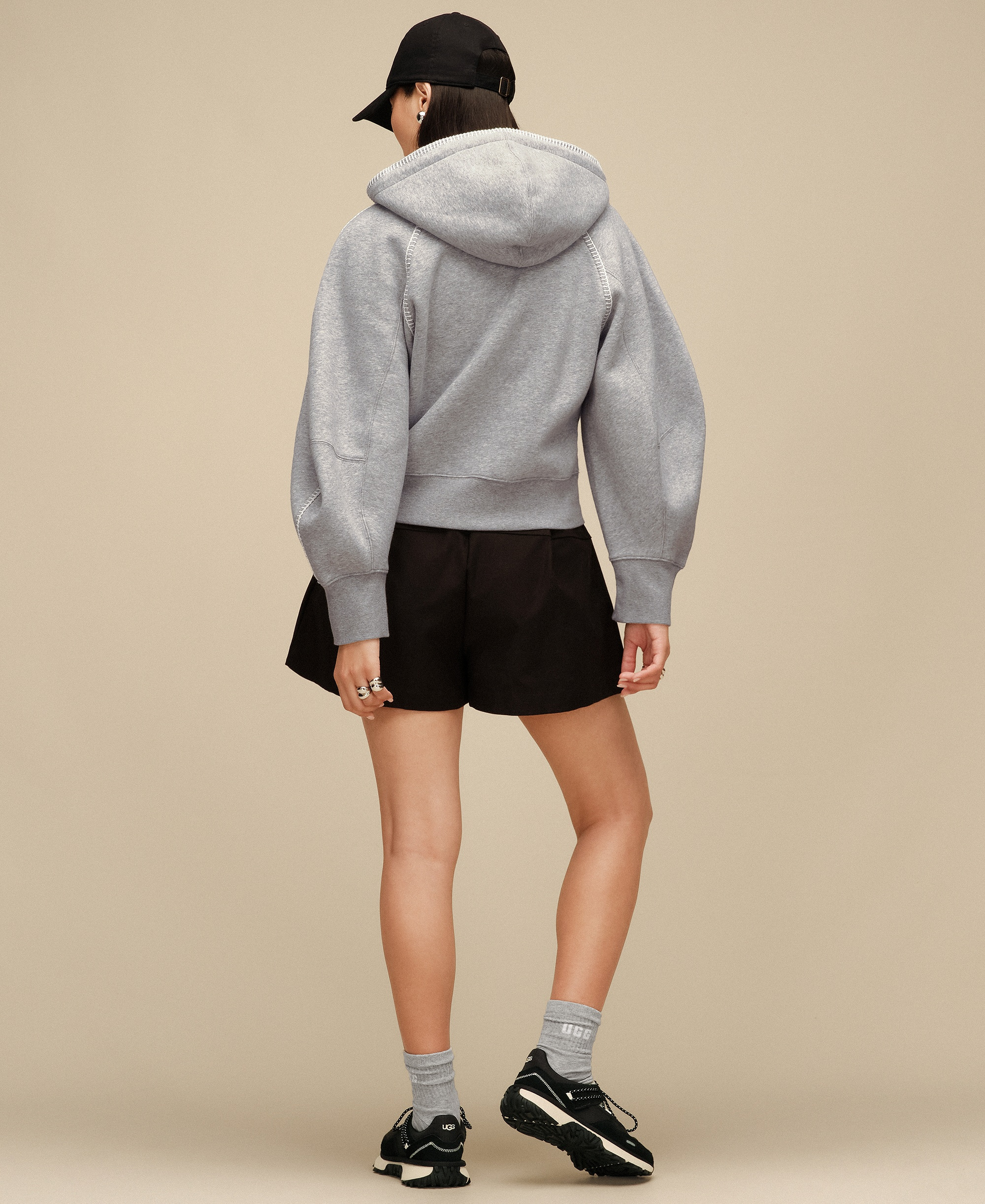 UGG Women's Classic Long-Sleeve Full-Zip Hoodie - Grey Heather