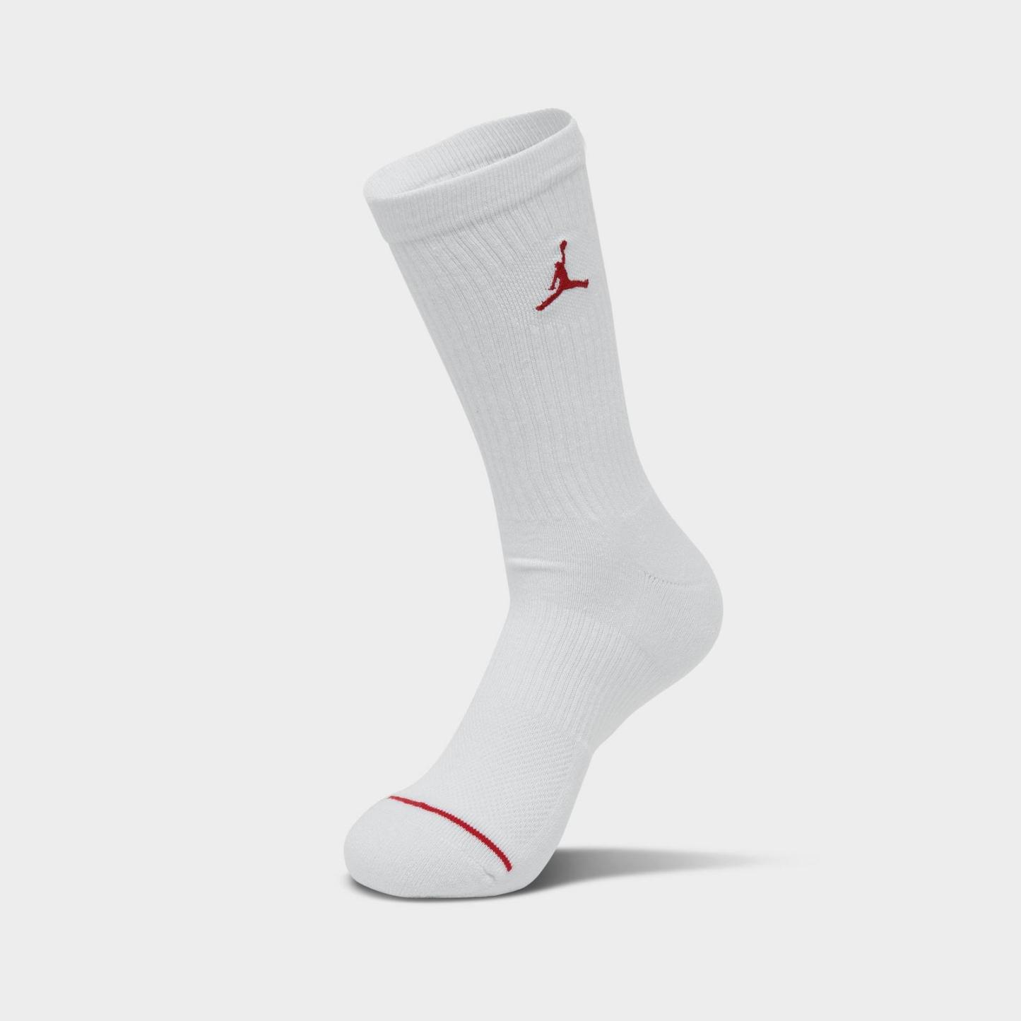 Men's Jordan Everyday Crew Socks (3-Pack) - Red/White/Black - view 3