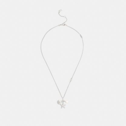 Pearl And Seashell Pendant Necklace - Silver/Pearl - view 2