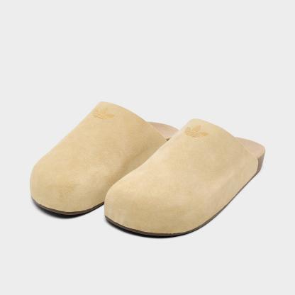 Men's adidas Originals adiMule Slide Sandals - Golden Beige/Golden Beige/Gum - view 2