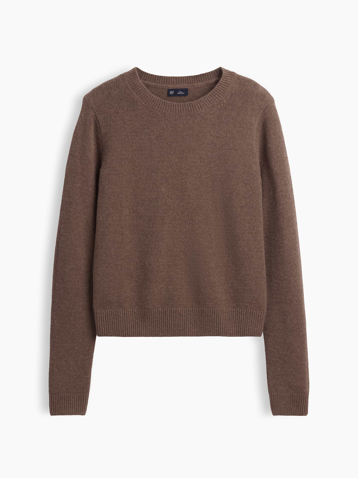 CashSoft Crew Sweater - Cool brown heather