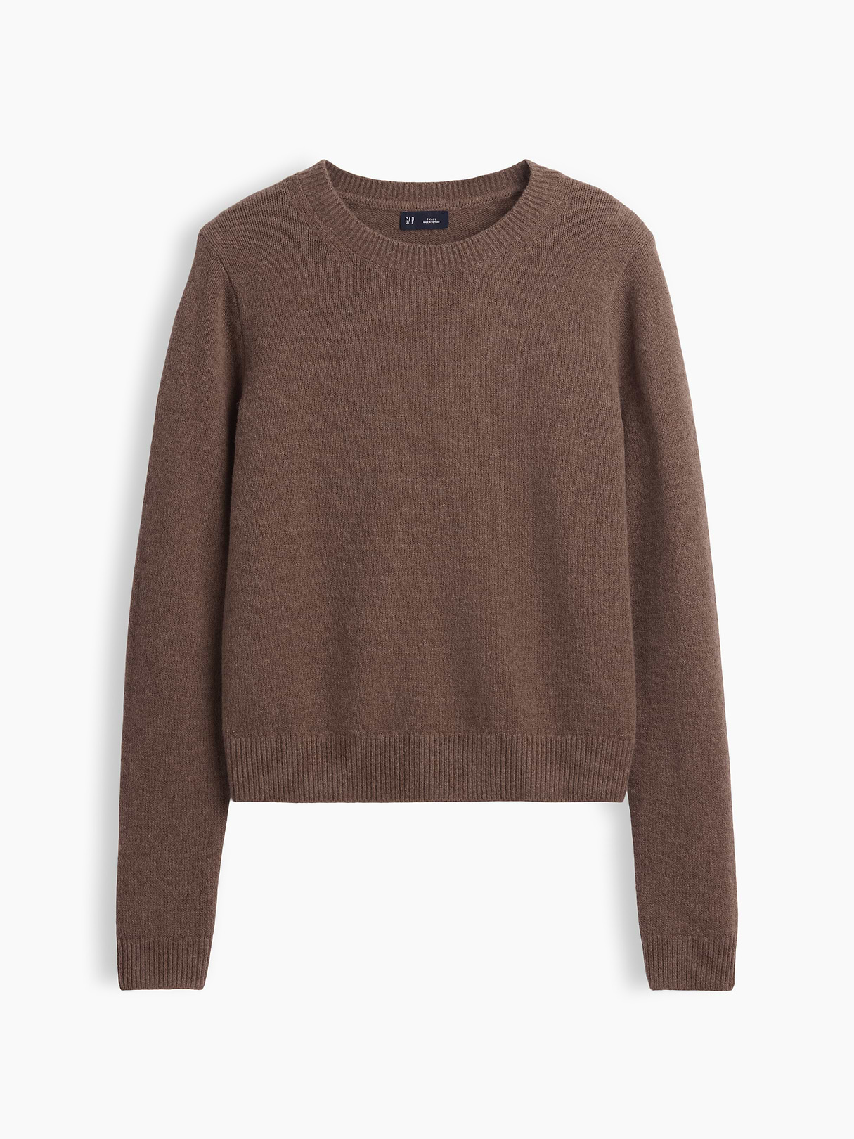 CashSoft Crew Sweater - Cool brown heather