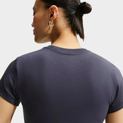 Women's Nithtke Sportswear Chill Knit Cropped T-Shirt - Gridiron/Sail