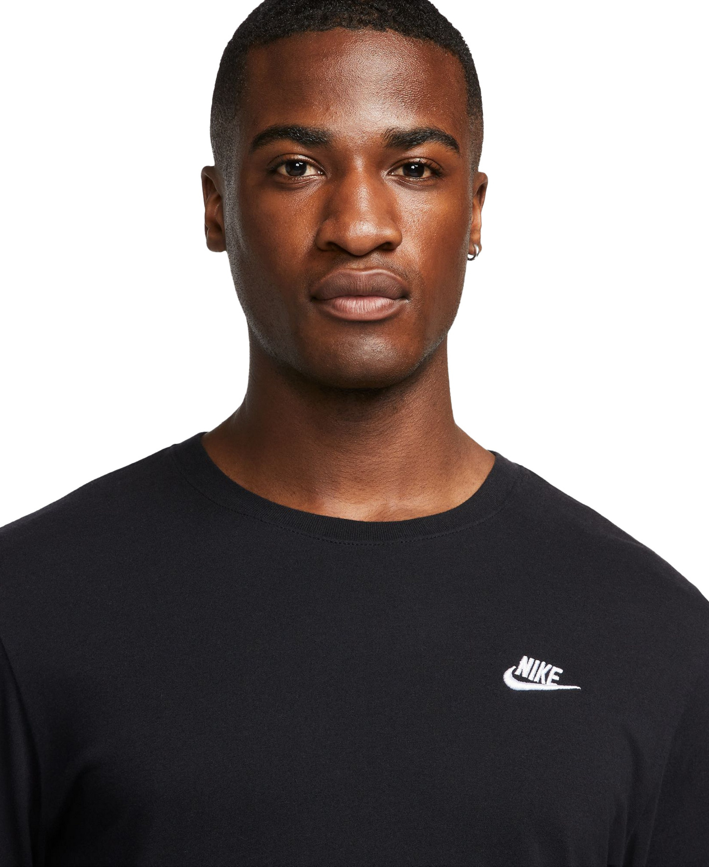 Nike Men's Sportswear Club Long-Sleeve T-Shirt - Black