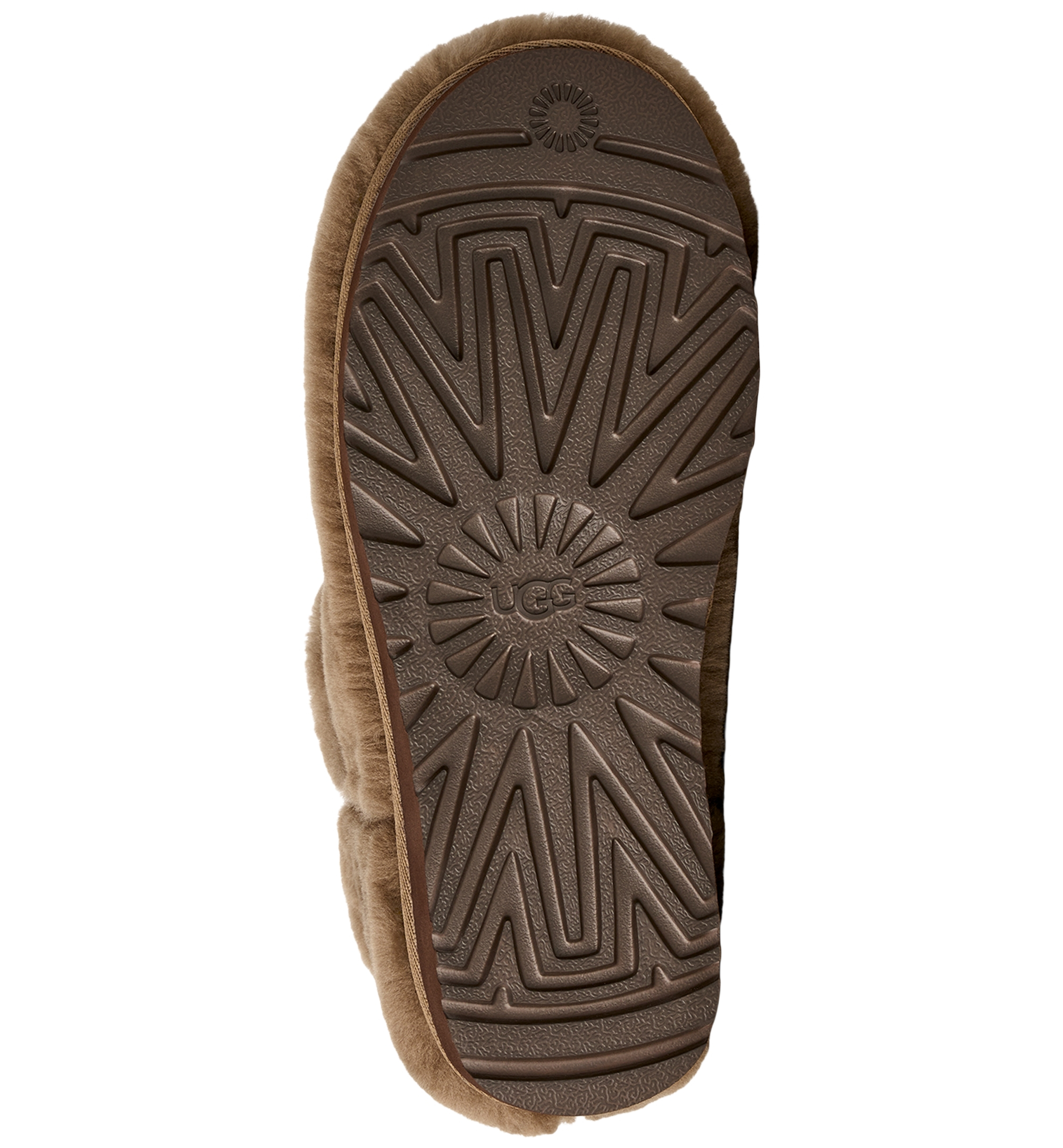UGG® Women's Classic Ultra Mini Fluffed Round Toe Booties - Light Bronze