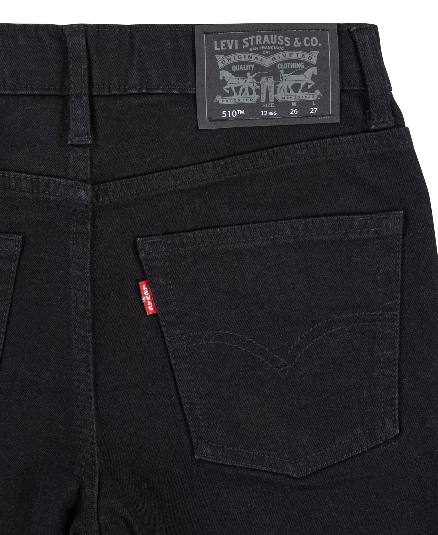 Levi's Boys' 8-20 510™ Skinny-Fit Stretch Performance Jeans - Black Stretch