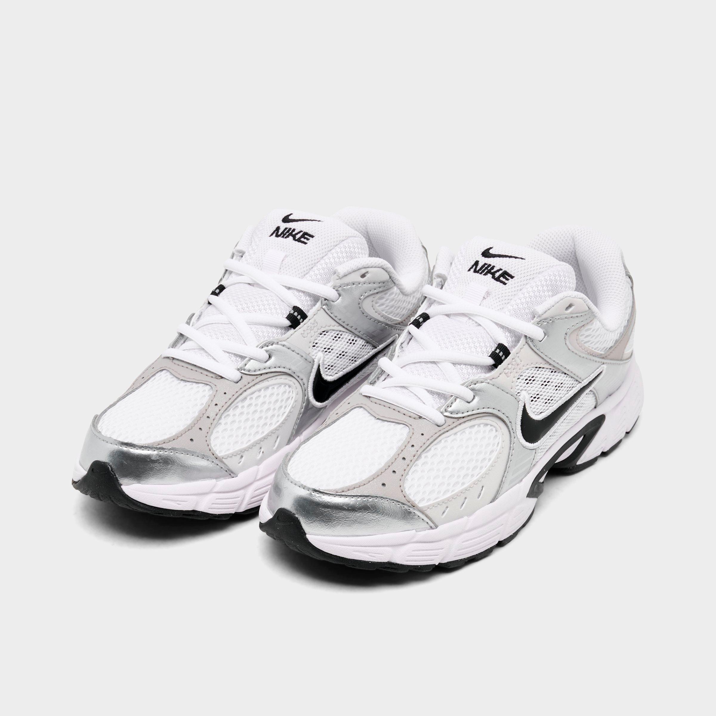 Big Kids' Nithtke V5 RNR Casual Shoes - White/Vast Grey/College Grey/Black - Both shoes facing left