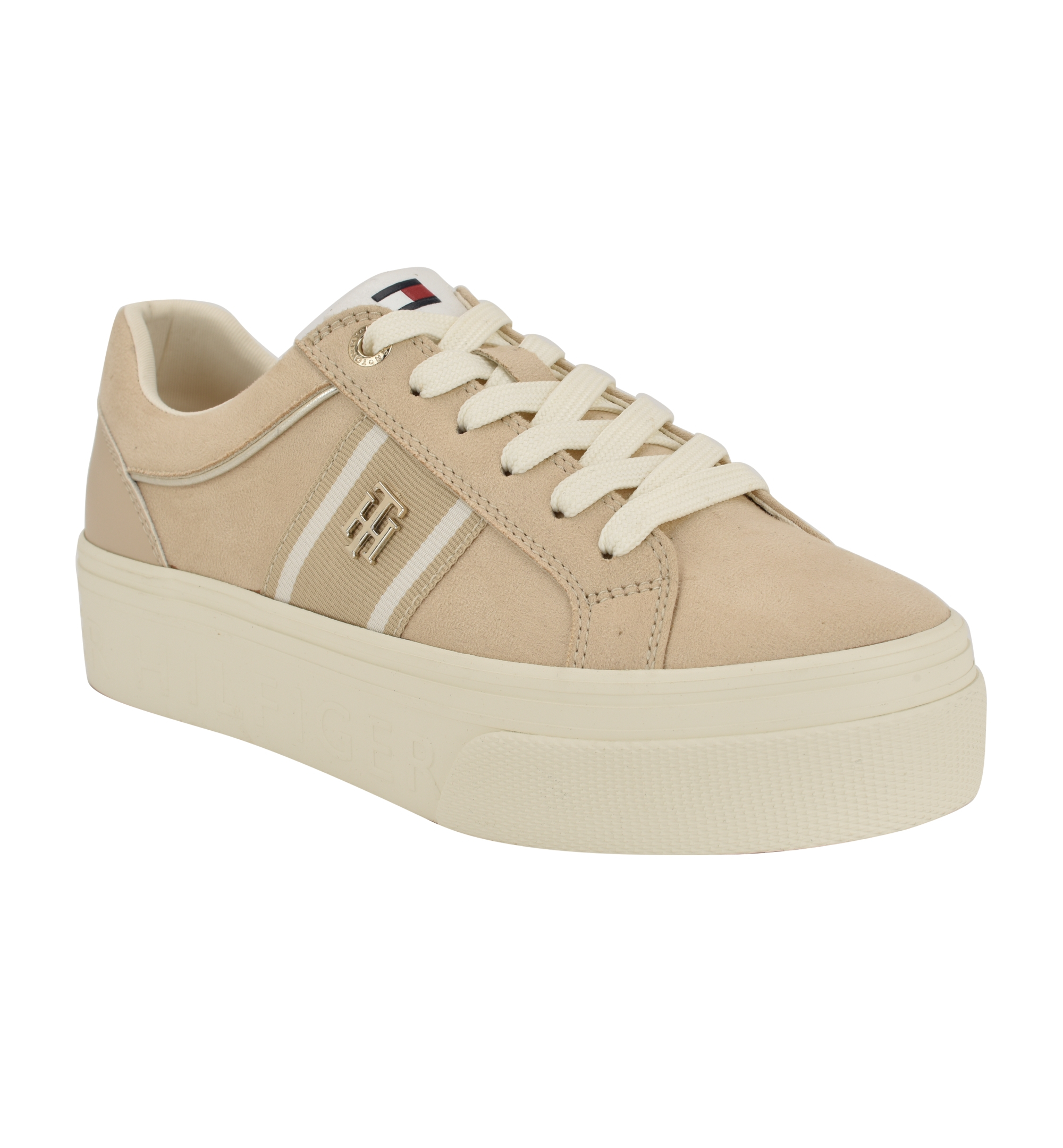 Tommy Hilfiger Women's Badria Logo Platform Sneakers - Light Natural