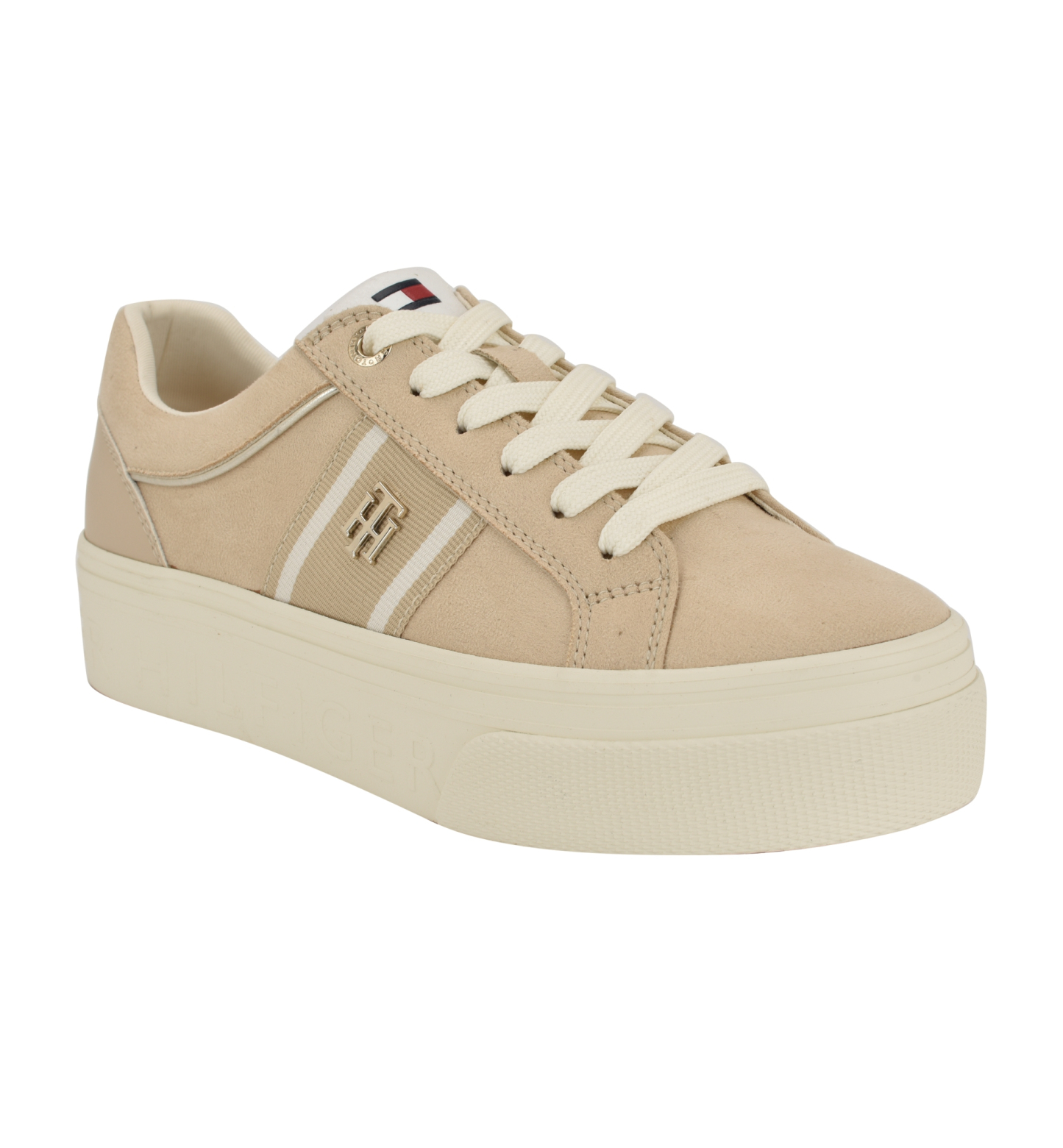 Tommy Hilfiger Women's Badria Logo Platform Sneakers - Light Natural