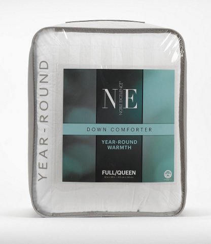 Noble Excellence Year-Round Warmth Down Comforter Duvet Insert - White - view 5