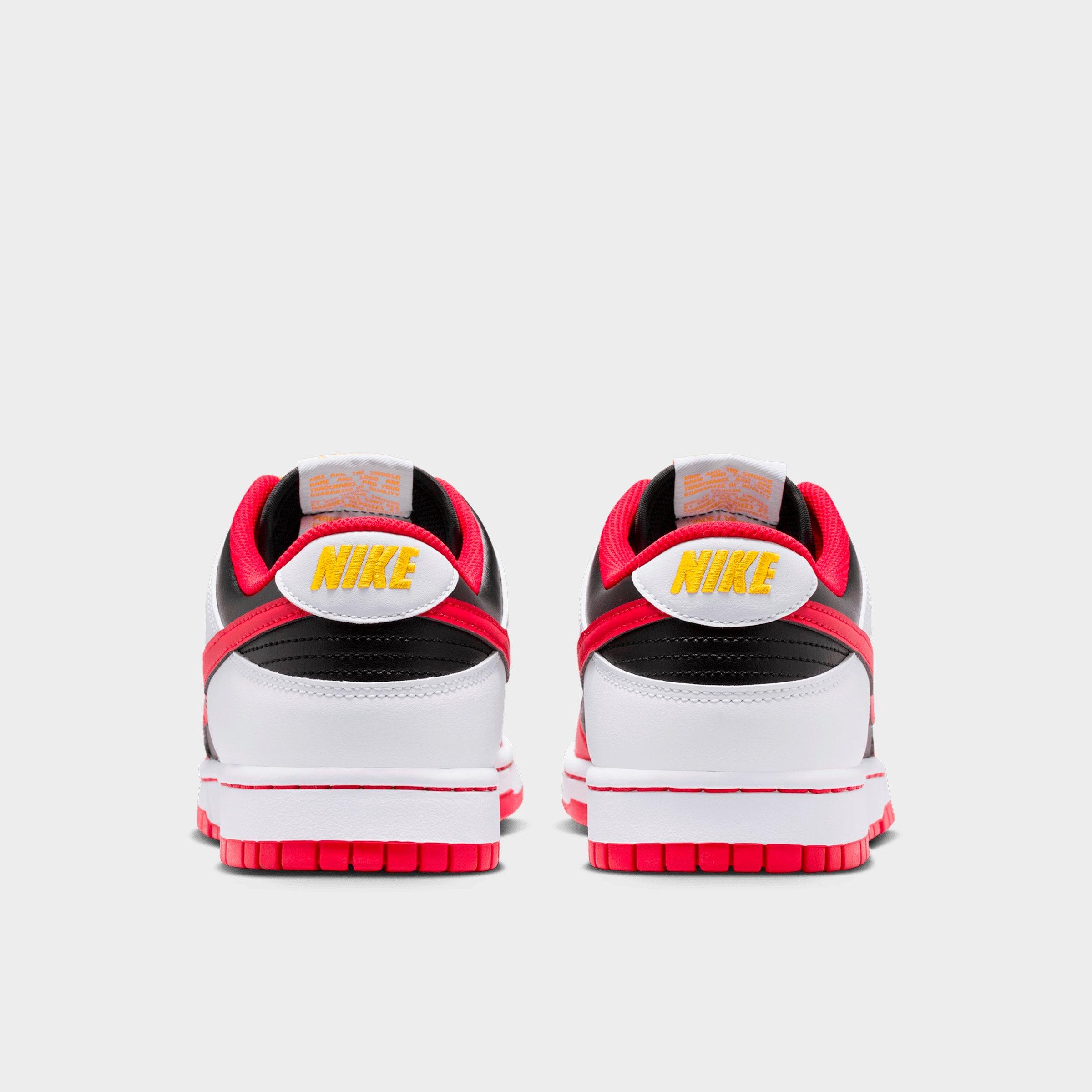 Men's Nithtke Dunk Low Retro Casual Shoes - Part 3 - Black/White/University Gold/University Red - Back view