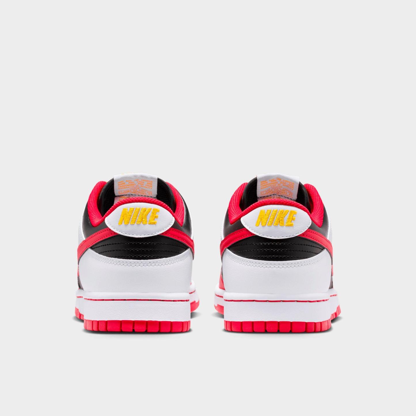 Men's Nithtke Dunk Low Retro Casual Shoes - Part 3 - Black/White/University Gold/University Red - Back view