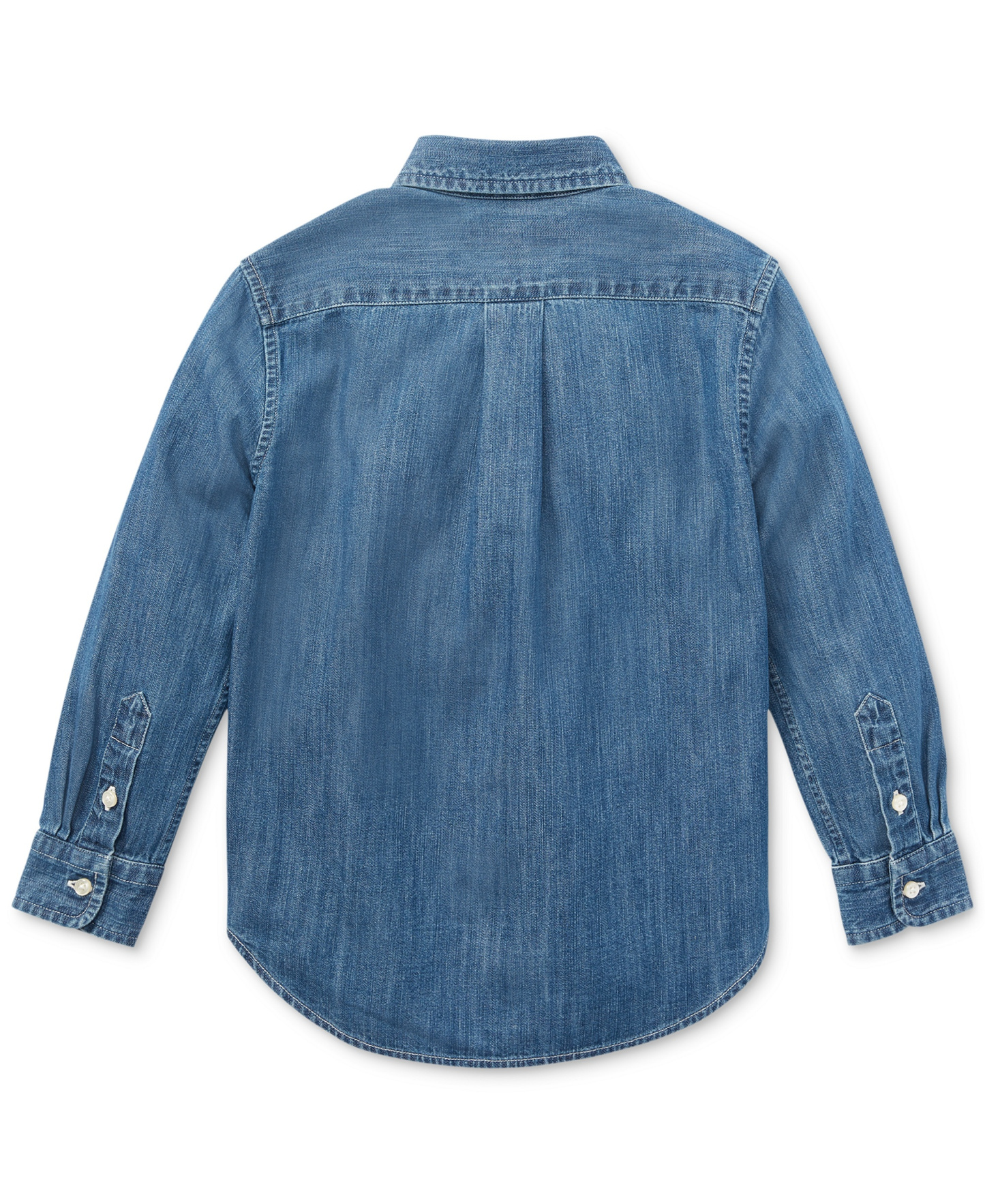 Polo Ralph Lauren Toddler and Little Boys Cotton Chambray Shirt - Dark Blue