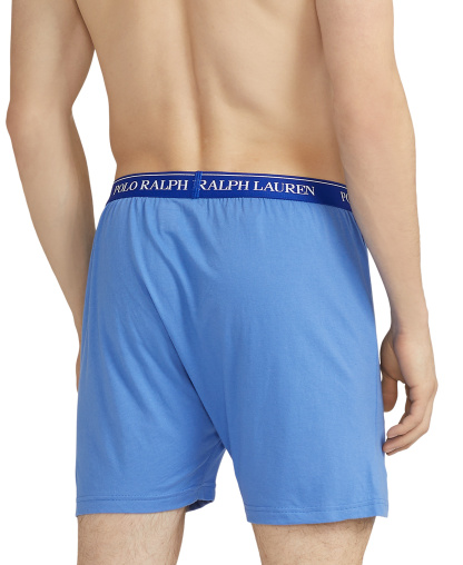 Polo Ralph Lauren Men's 5-Pack Classic-Fit Cotton Knit Boxers - Blue