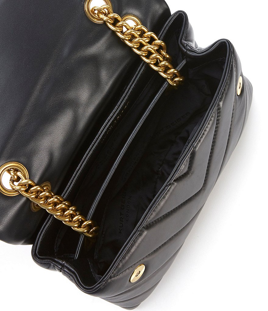 Kurt Geiger London Kensington Quilted Shoulder Bag - Black - view 3
