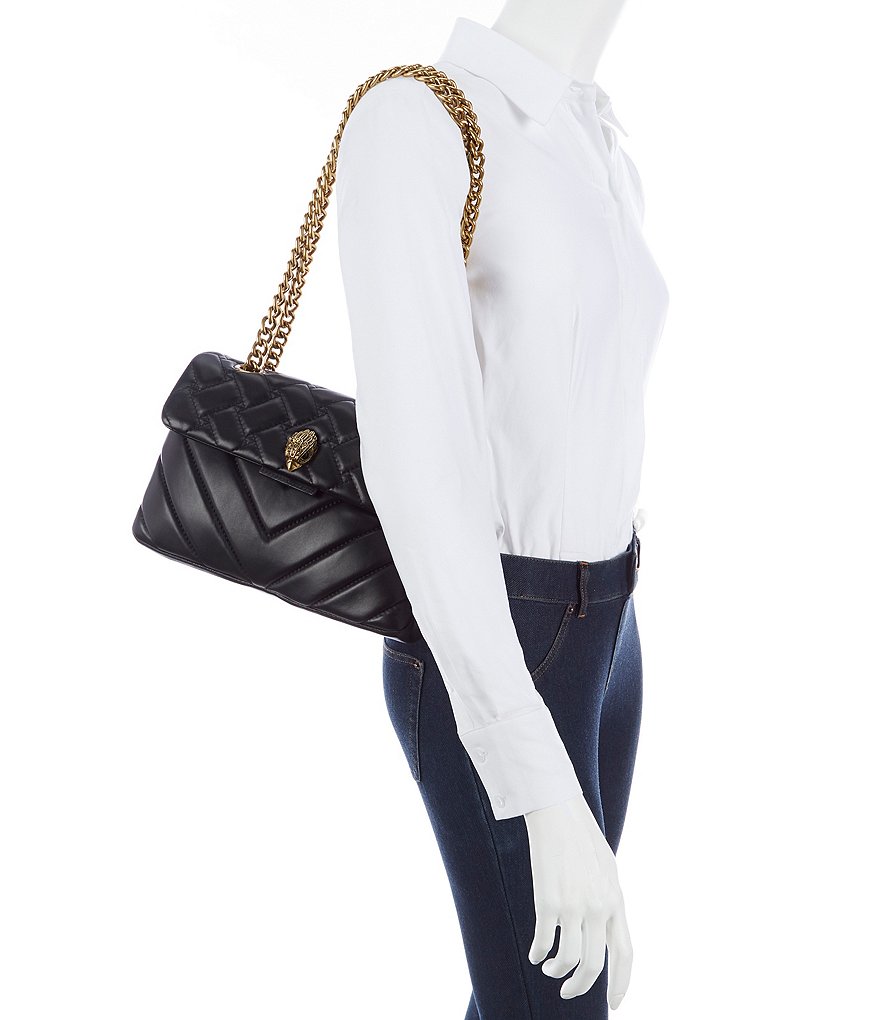 Kurt Geiger London Kensington Quilted Shoulder Bag - Black - view 4