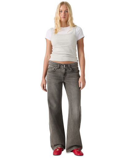 Levi's Women's Super-Low Double-Button Relaxed-Fit Denim Jean - Disquiet Day